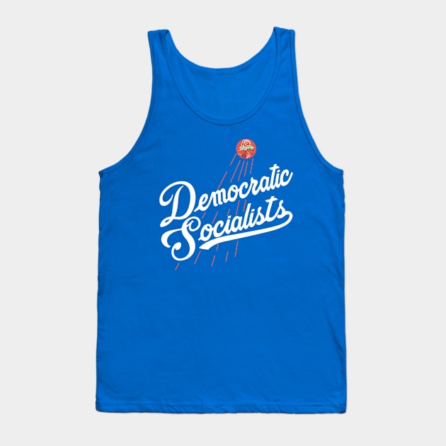 Democratic Socialists Baseball Blue Tank Top by radsquare